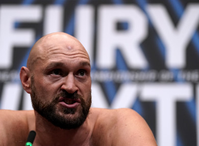 Tyson Fury.