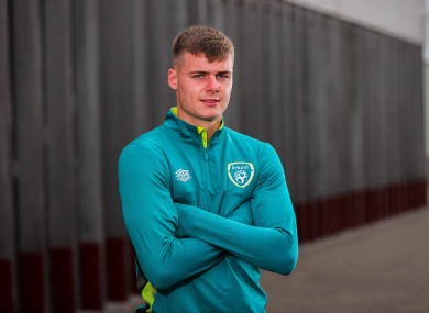 Evan Ferguson pictured at a recent Ireland media day.