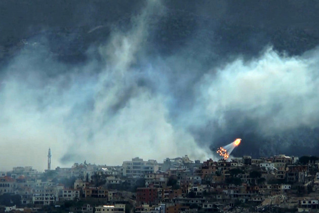 Israel bombs Beirut and sites across South Lebanon after alleged Hezbollah rocket attack Israeli strikes have occured in Beirut this morning and across the south of the country after a rocket attack hit israeli territory near Metula and Kiryat Shimona.