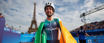 Ben Healy at the 2024 Paris Olympics.