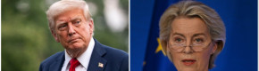 Trump and von der Leyen meet in Scotland to try to resolve US tariffs standoff