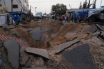 FILE IMAGE: Aftermath of Israeli strike on a town in Khan Younis in May.