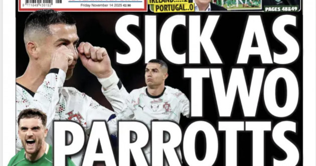 'Slick as a Parrott': Here's how Ireland's papers have reacted to last night's famous win