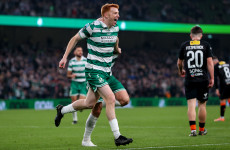 Rory Gaffney's deadly double sees Shamrock Rovers edge 10-man Cork City to win FAI Cup final