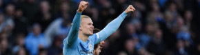 Haaland brace sends Man City top of the Premier League (for now, at least)