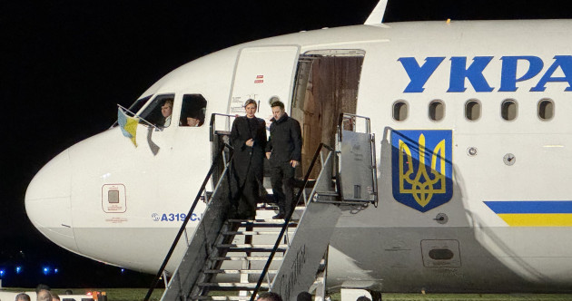 Ukraine President Volodymyr Zelenskyy arrives in Ireland for first official visit