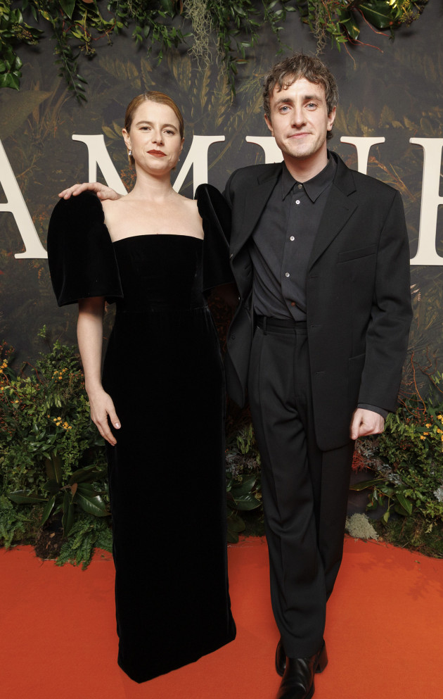 Irish stars Paul Mescal and Jessie Buckley take to the red carpet in Dublin