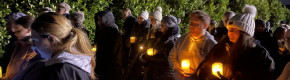 ‘We won’t be intimidated’: Edenderry turns out for vigil to mourn Mary and Tadhg