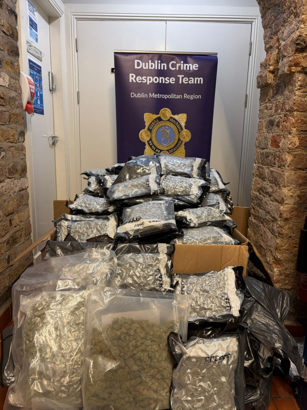 Two men arrested after €1.5m worth of cannabis seized in South Dublin