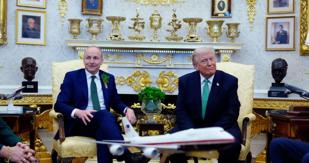 Trump 'going to try' and visit Ireland this year: Key moments from Martin's Oval Office visit