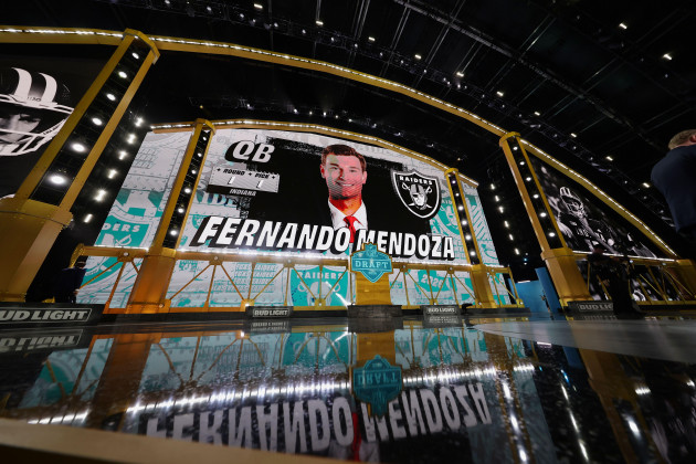 Raiders take quarterback Fernando Mendoza with number one NFL draft pick