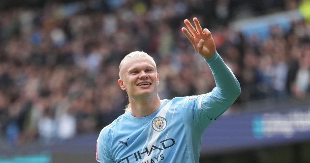 Haaland hits hat-trick as Man City blow away Liverpool