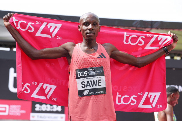 History made as Kenyan runner crosses finishing line in under two hours at London Marathon