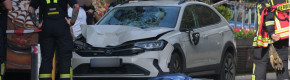At least one dead and several injured after car rams into crowd in German city of Leipzig
