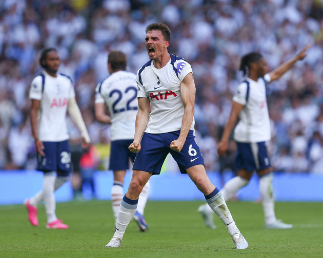 Spurs are safe following win over Everton, with West Ham relegated to Championship