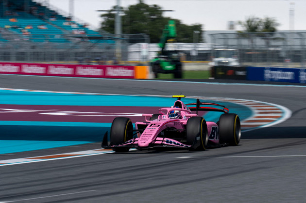 'I'm so sorry': Disappointed Alex Dunne crashes out of Miami F2 feature race