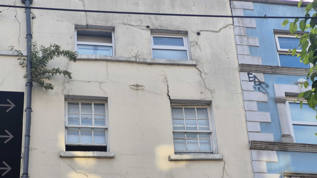 Cracks appear in Dublin city building, prompting officials to cordon it off