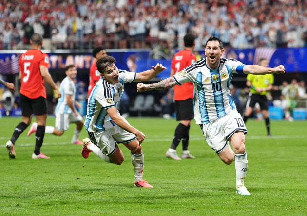 Argentina keep World Cup title defence alive as three-goal comeback stuns Egypt