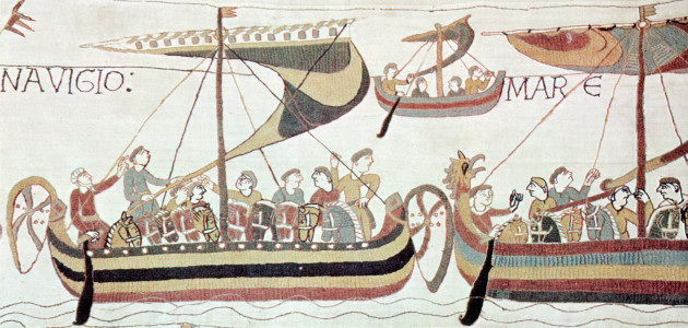 The Bayeux Tapestry has crossed the English Channel for the first time in 900 years