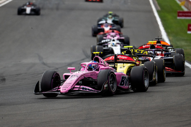 Alex Dunne finishes fourth in F2 Feature Race in Spa