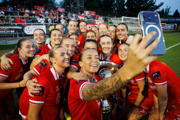 Shelbourne overcome 10-player Galway to win their first All-Island Cup 