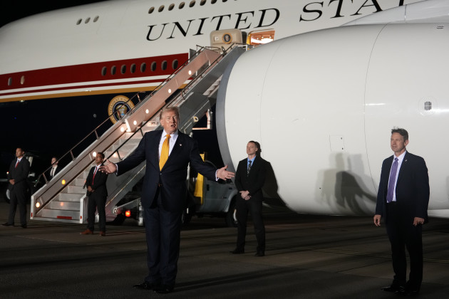 Donald Trump says Secret Service wanted him to switch planes for secret flight He downplayed the risk to the people left on the plane and said the incident did not scare him.