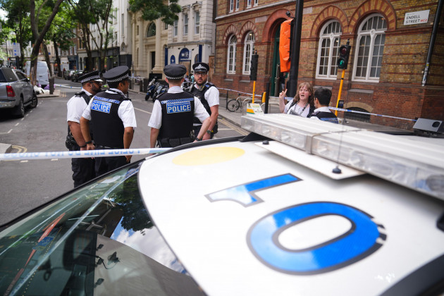 Woman arrested after four men stabbed in London’s Covent Garden